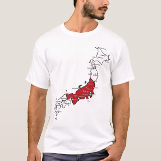 Camiseta Mapa de Japón