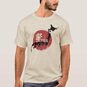 Camiseta Mapa de Japón – Sol Naciente
