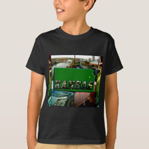 Camiseta Mapa de Kansas y fotos