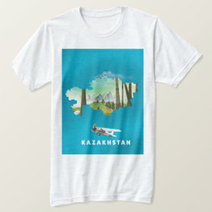 Camiseta Mapa de Kazajistán