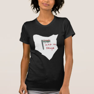 Camiseta Mapa de Kenia