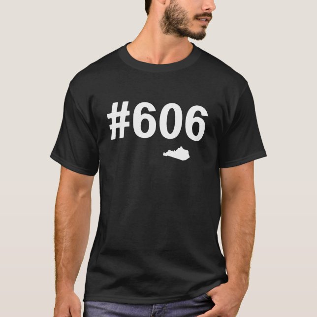Camiseta Mapa de Kentucky 606 Nuevo Tee (Anverso)
