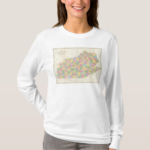Camiseta Mapa de Kentucky y de Tennessee