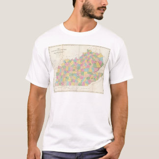 Camiseta Mapa de Kentucky y de Tennessee