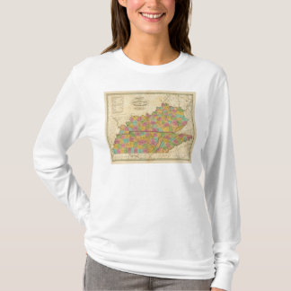 Camiseta Mapa de Kentucky y de Tennessee