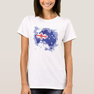 Camiseta Mapa de la acuarela de Australia
