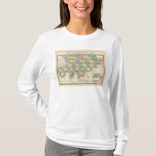 Camiseta Mapa de la asamblea de Asia (Anverso)