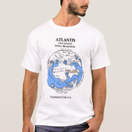 Camiseta Mapa de la Atlántida - ambos hemisferios -