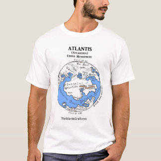 Camiseta Mapa de la Atlántida - ambos hemisferios -