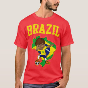 Camiseta Mapa de la bandera brasileña