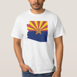 Camiseta Mapa de la bandera de Arizona