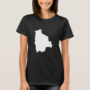 Camiseta Mapa de la Bandera de Bolivia - Bolivia