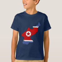 Mapa de la bandera de Corea del Norte