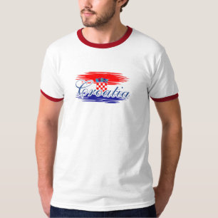 Camiseta mapa de la bandera de Croacia