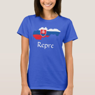 Camiseta Mapa de la bandera de Eslovaquia Repre-T-Shirt