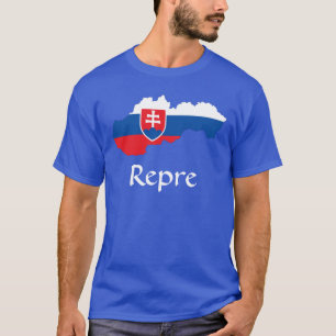 Camiseta Mapa de la bandera de Eslovaquia Repre-T-Shirt