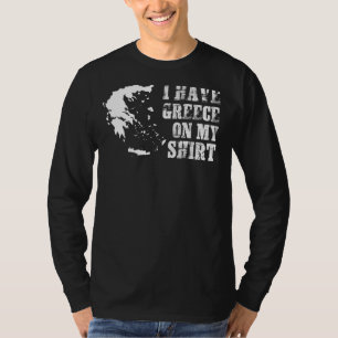 Camiseta Mapa de la bandera de Grecia para mujeres