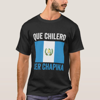 Camiseta Mapa de la bandera de Guatemala Mujeres Chica Chap