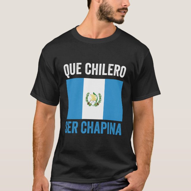Camiseta Mapa de la bandera de Guatemala Mujeres Chica Chap (Anverso)