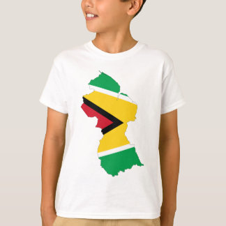 Camiseta Mapa de la bandera de Guyana