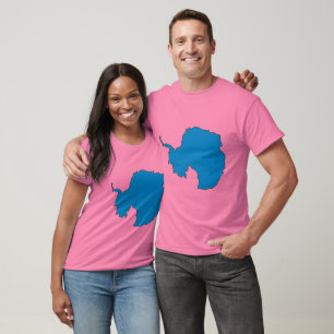 Camiseta Mapa de la bandera de la Antártida
