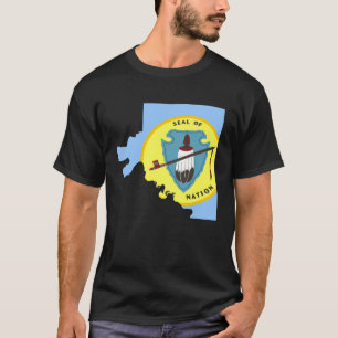 Camiseta Mapa de la bandera de la nación Osage