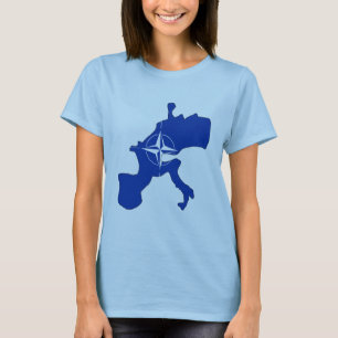 Camiseta Mapa de la bandera de la OTAN
