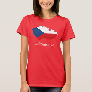 Camiseta Mapa de la bandera de la República Checa