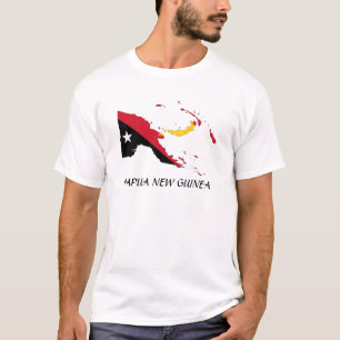Camiseta Mapa de la bandera de Papúa Nueva Guinea