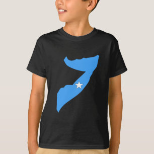 Camiseta Mapa de la bandera de Somalia