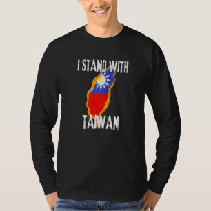 Camiseta Mapa de la bandera de Taiwán Colores taiwaneses Pa