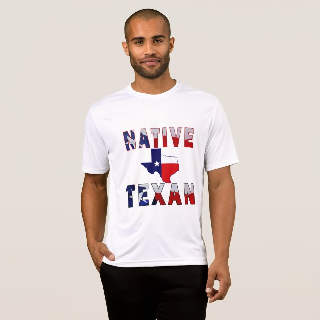 Camiseta Mapa de la bandera de texto nativa (Anverso completo)