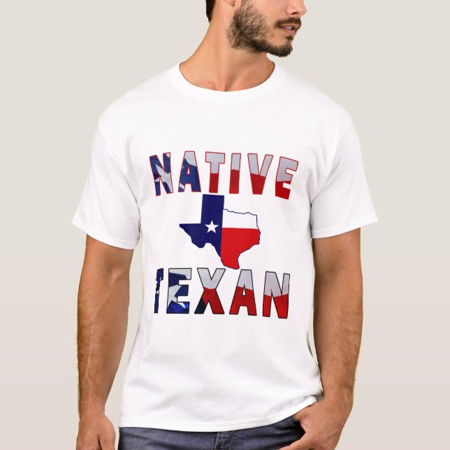 Camiseta Mapa de la bandera de texto nativa (Anverso)