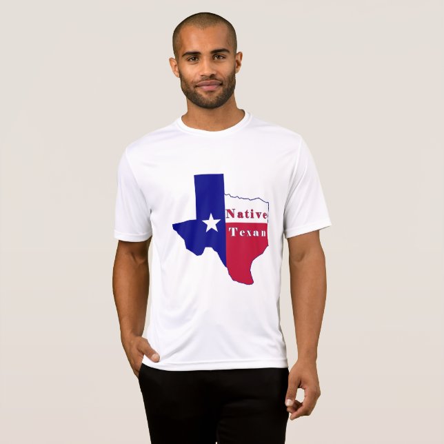 Camiseta Mapa de la bandera de texto nativa (Anverso completo)