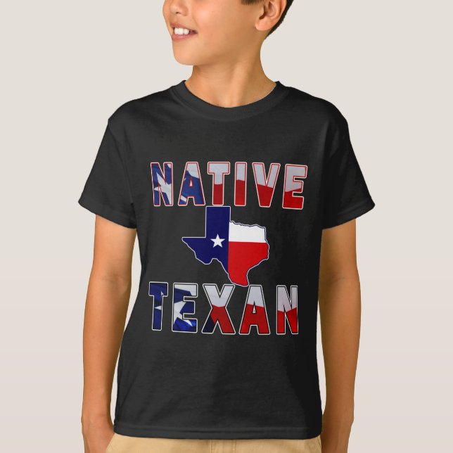 Camiseta Mapa de la bandera de texto nativa (Anverso)