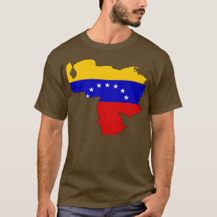 Camiseta Mapa de la bandera de Venezuela
