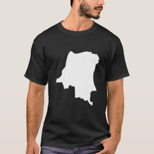 Camiseta Mapa de la bandera del Congo - Congo