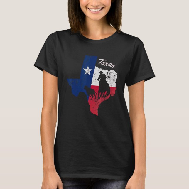 Camiseta Mapa de la Bandera del Estado de Texas con problem (Anverso)