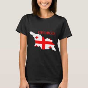 Camiseta Mapa de la bandera del país de Georgia para camise