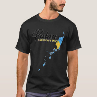 Camiseta Mapa De La Bandera Palauana De Palau