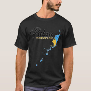 Camiseta Mapa De La Bandera Palauana De Palau