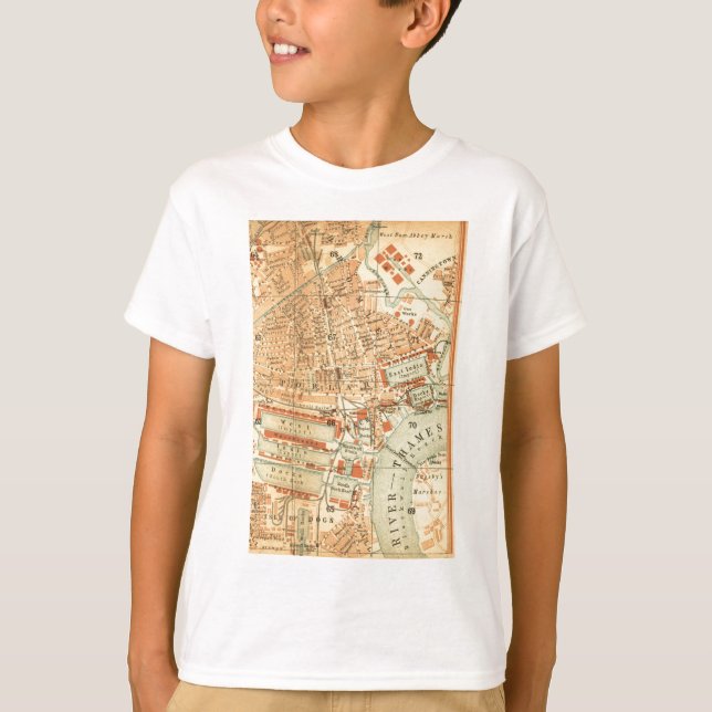 Camiseta Mapa de la calle de Londres (Anverso)
