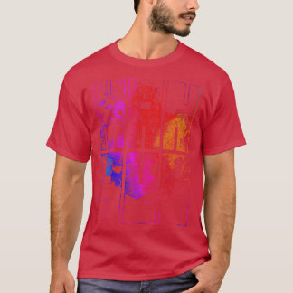 Camiseta Mapa de la ciudad brasileña de Manaus Coloroso de 
