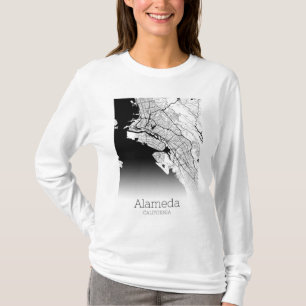 Camiseta Mapa de la ciudad de Alameda