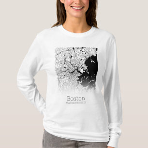 Camiseta Mapa de la ciudad de Boston