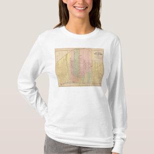 Camiseta Mapa de la ciudad de Detroit