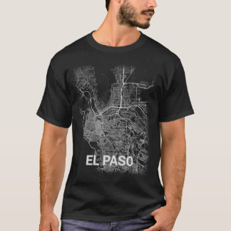 Camiseta Mapa de la ciudad de El Paso (AMPLIACIÓN DE FOTO)