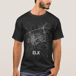 Camiseta Mapa de la ciudad de Elx (AMPLIACIÓN DE FOTO)
