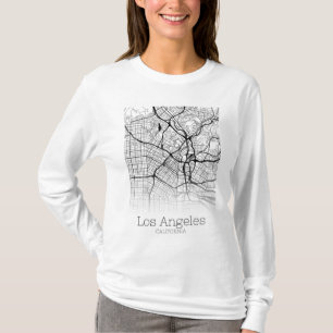 Camiseta Mapa de la ciudad de Los Ángeles