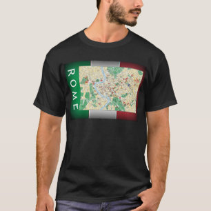 Camiseta Mapa de la ciudad de Roma